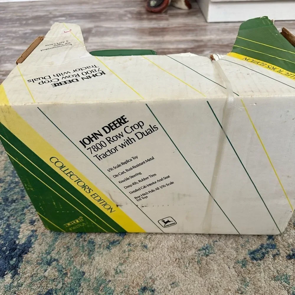 NIB Vintage 1/16 John Deere Model 7800 Row Crop Tractor Duals Collectors Edition
